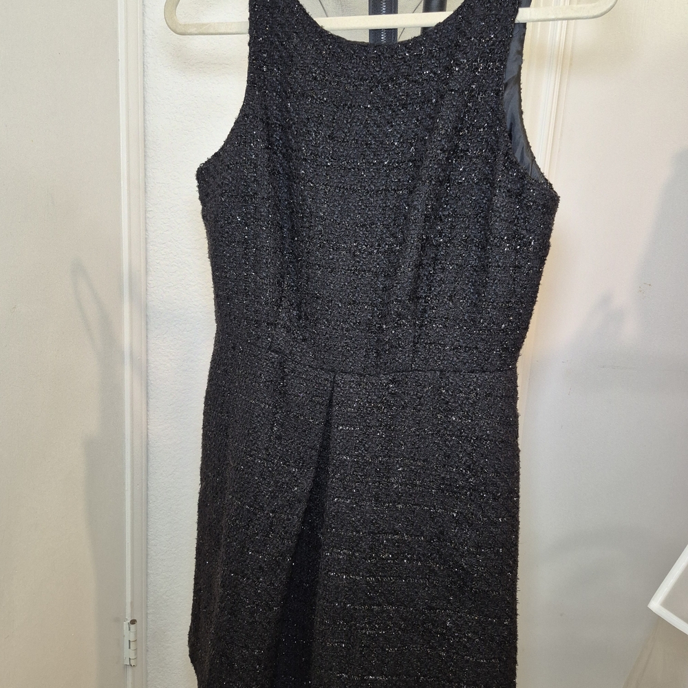 Jennifer Lopez Textured Black Mini Dress